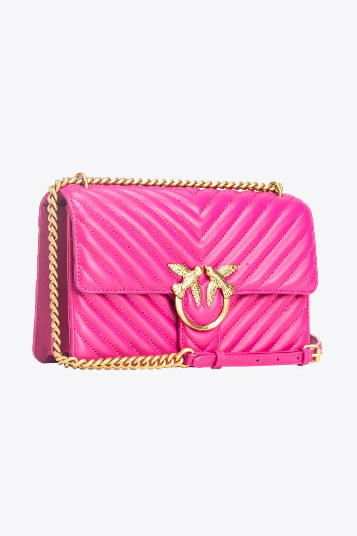 CLASSIC LOVE BAG ONE CHEVRON ROSE PINKO-OR ANTIQUE