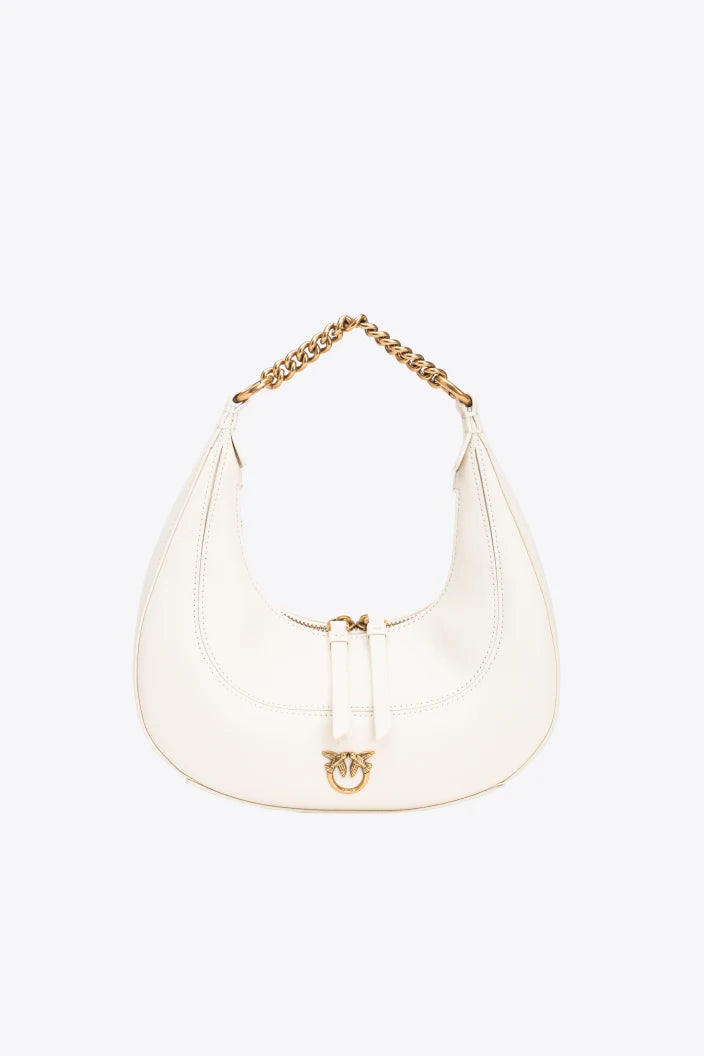 SAC PINKO MINI BRIOCHE BAG HOBO BLANC