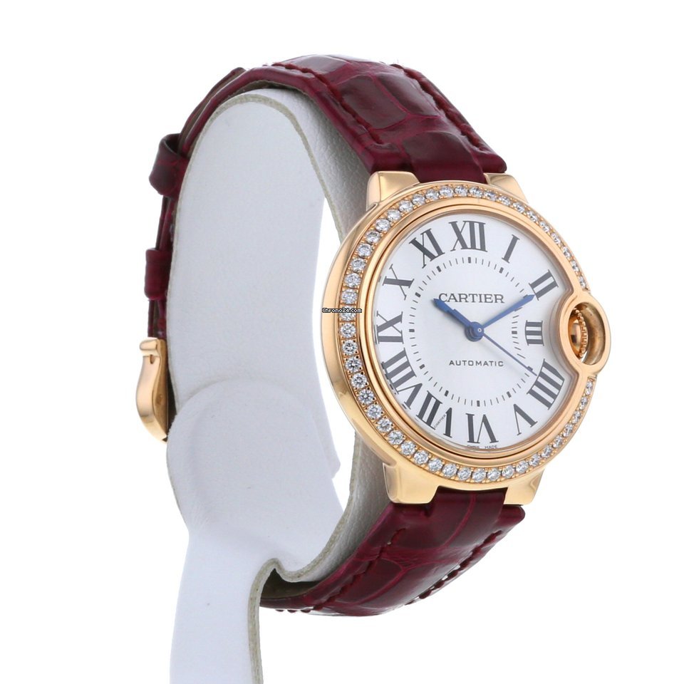 BALLON BLEU CUIR BORDEAU GOLD WHITE SERTIE