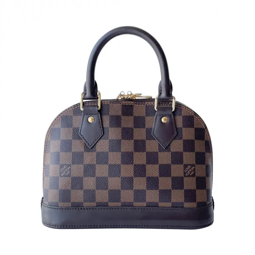 SAC À MAIN ALMA BB DAMIER EPIN EN VRAI CUIR