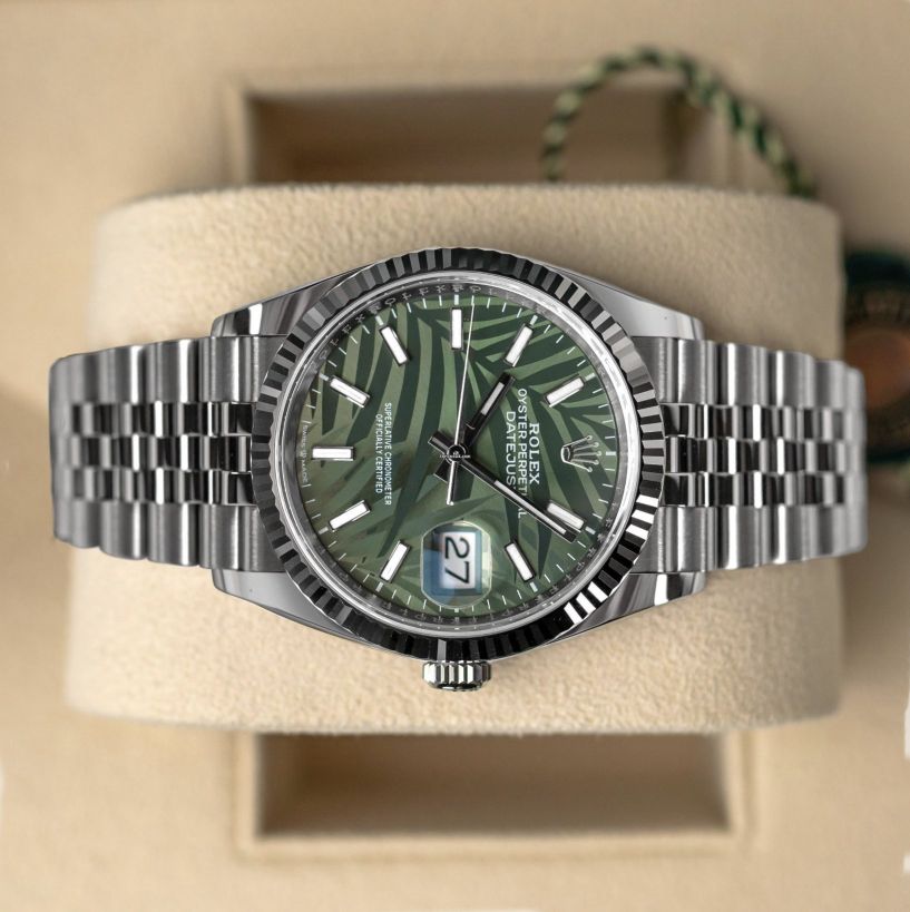 Rolex Oyster Perpetual Date-just Green