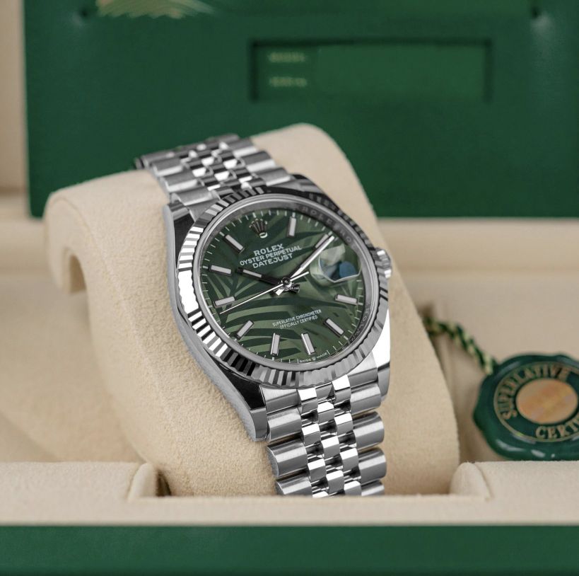 Rolex Oyster Perpetual Date-just Green