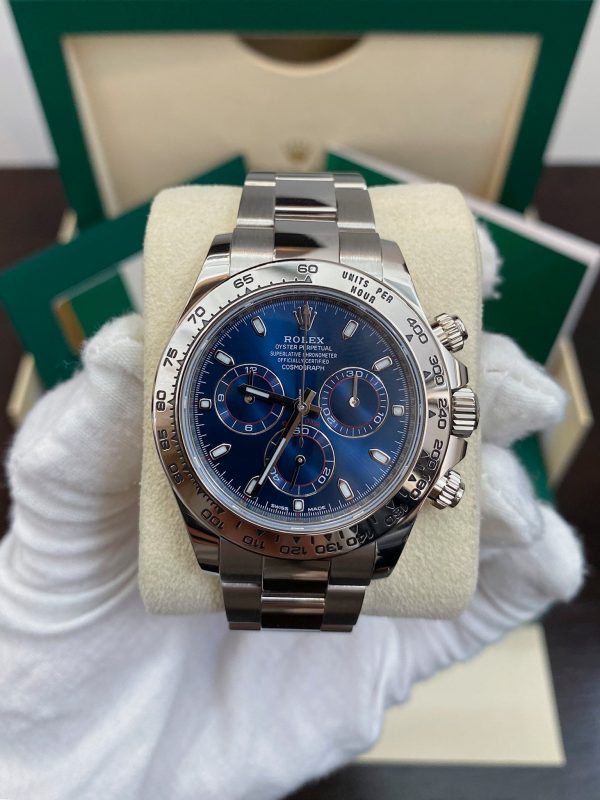 Rolex Daytona White Gold De Cadran Blue