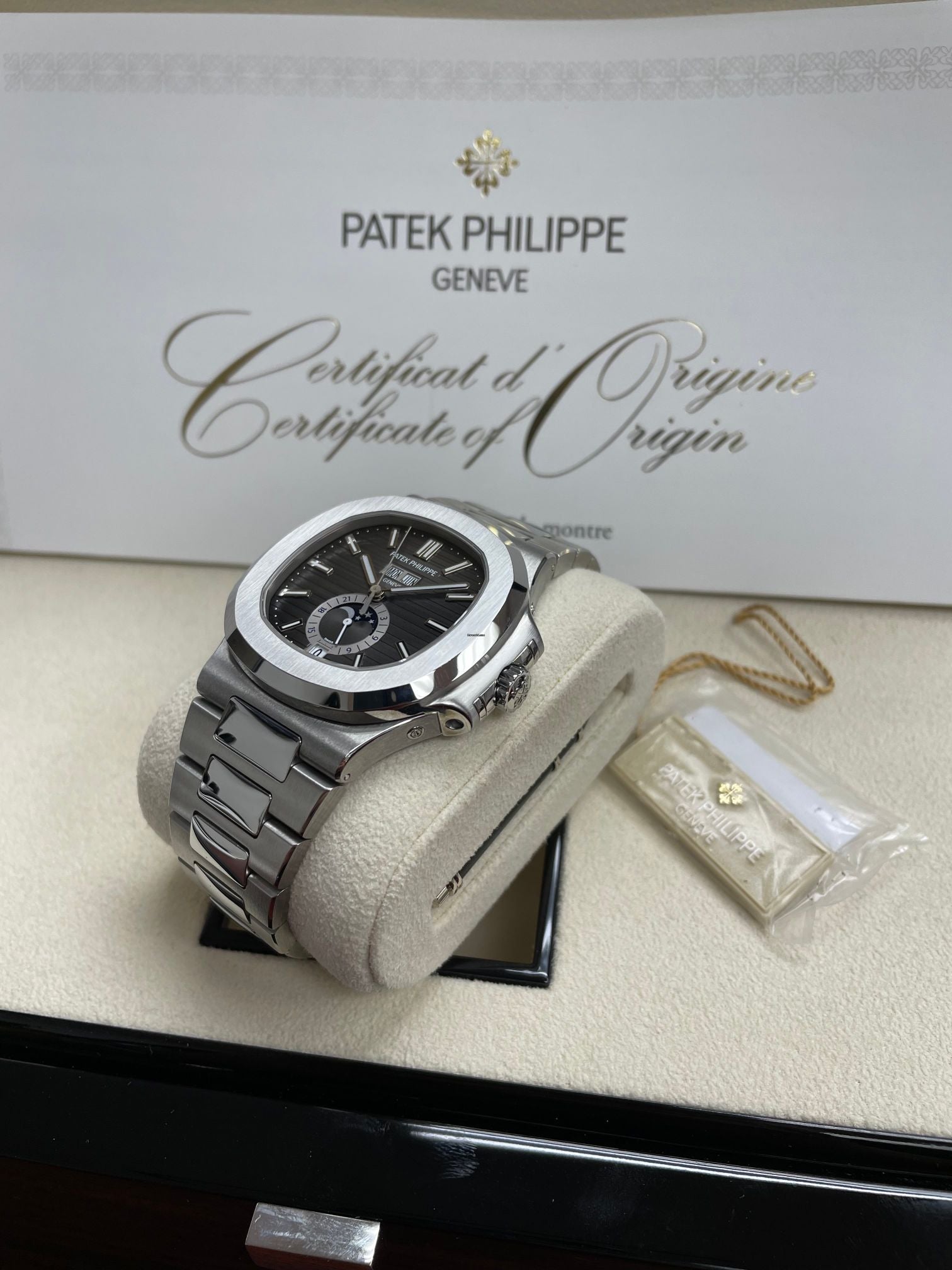 Patek Philippe Nautilus Annual Calendar Moon Phase Steel