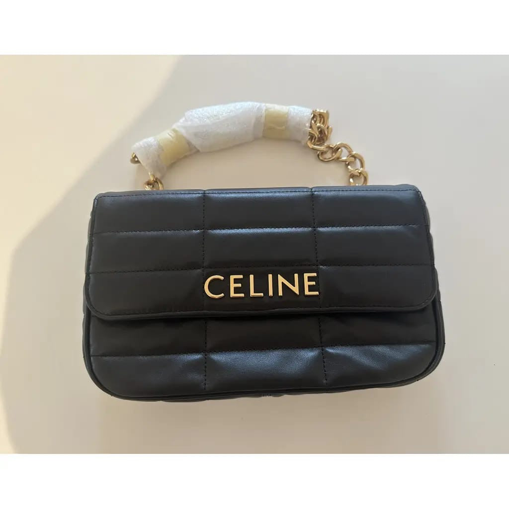 Celine GOURMETTE LEATHER HANDBAG