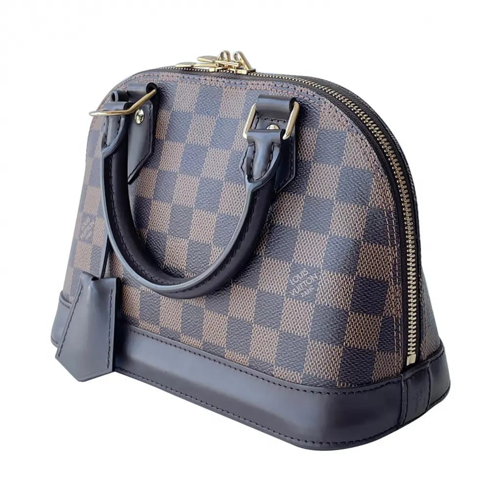 SAC À MAIN ALMA BB DAMIER EPIN EN VRAI CUIR