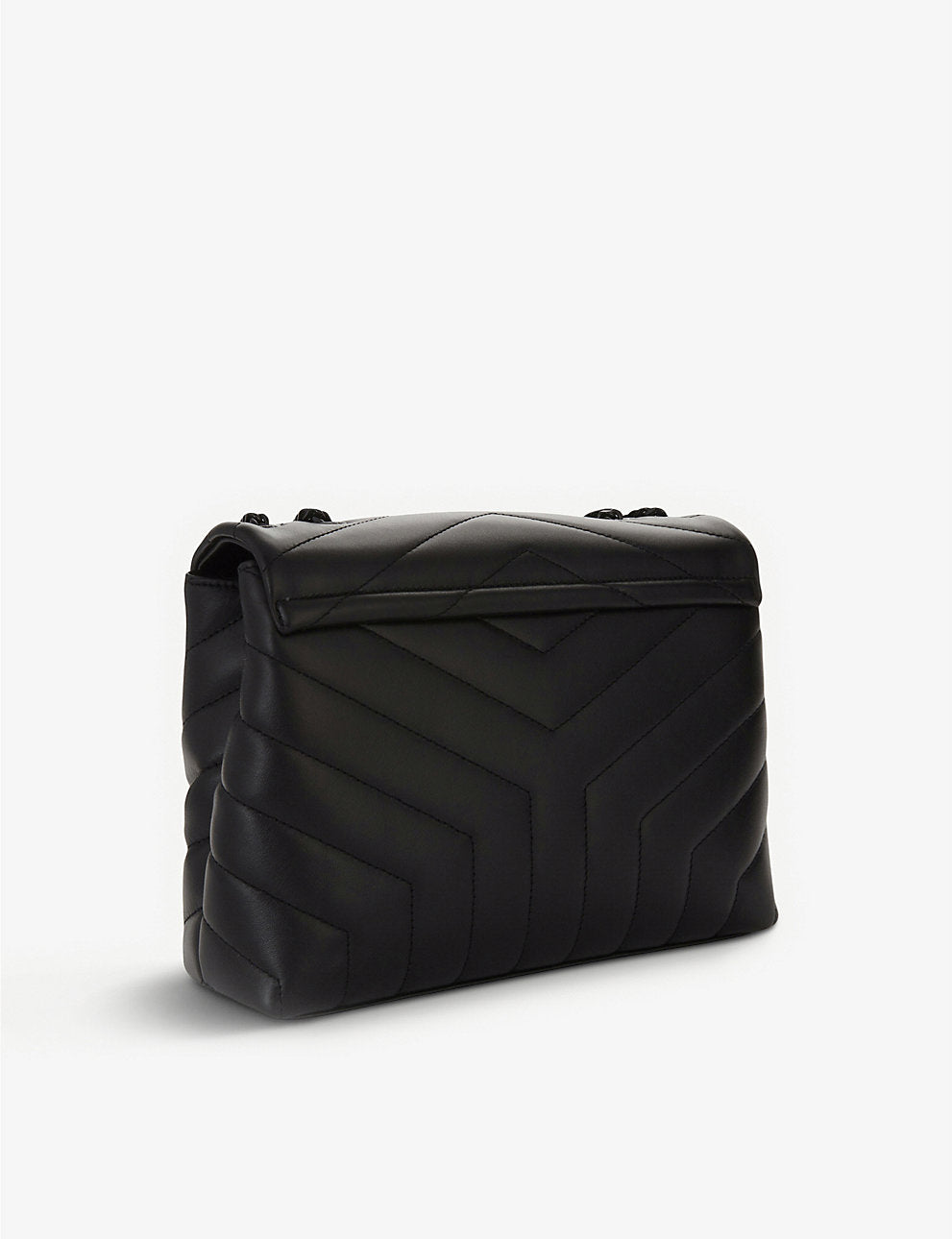 saint laurent loulou petit sac à bandoulière en cuir noir