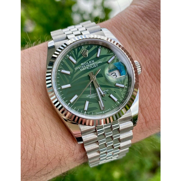 Rolex Oyster Perpetual Date-just Green