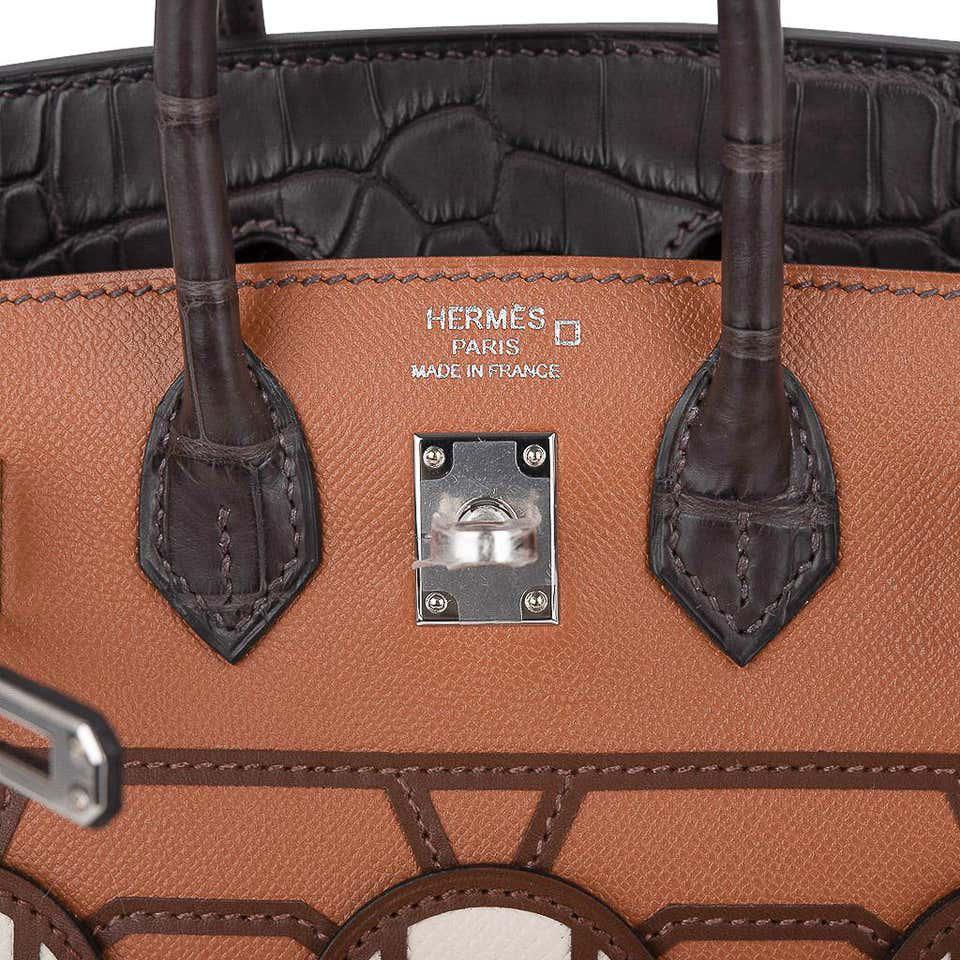 HERMÈS ALLIGATOR SAC FAUBOURG BIRKIN SIZE 20