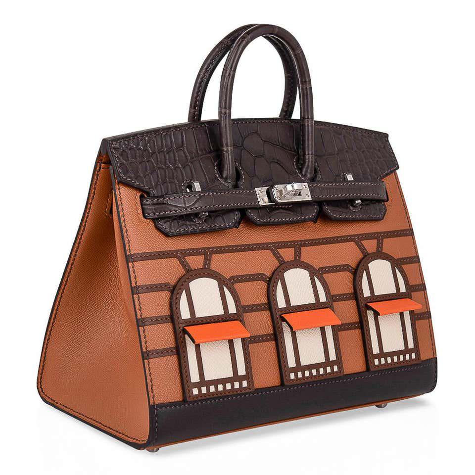 HERMÈS ALLIGATOR SAC FAUBOURG BIRKIN SIZE 20