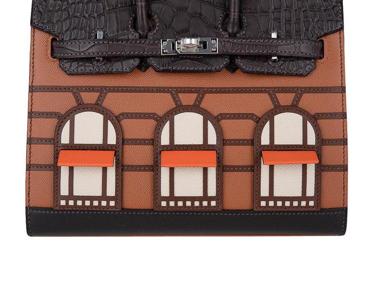 HERMÈS ALLIGATOR SAC FAUBOURG BIRKIN SIZE 20