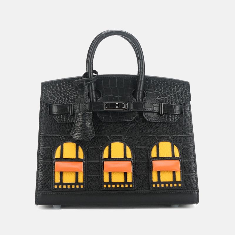 HERMÈS ALLIGATOR SAC FAUBOURG BIRKIN SIZE 20