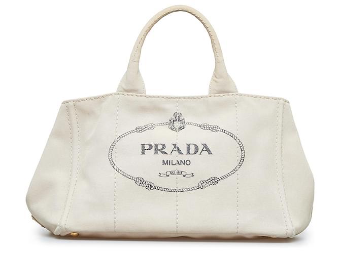 Prada Handbags Women Fabric White/Off White