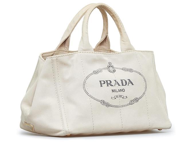 Prada Handbags Women Fabric White/Off White