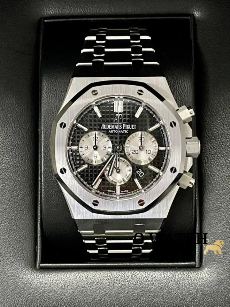 Ap Royal Oak Chronograph 41Mm Stainless Steel Black Dial Montre