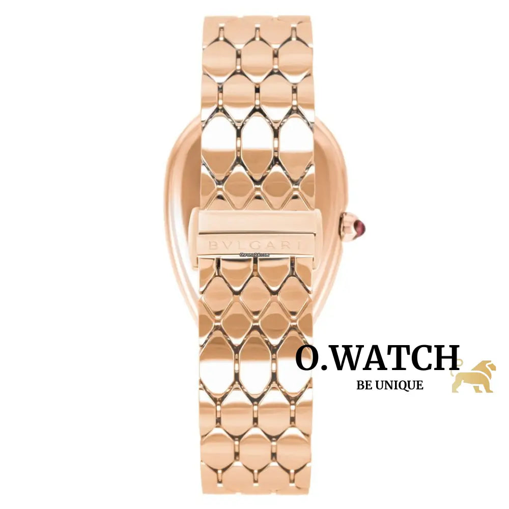 Bvlgari Seduttori Rose Gold White Montre Femme