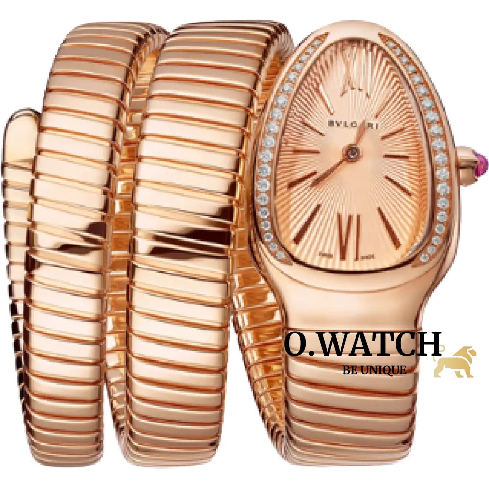 Bvlgari Serpenti Double Tour Rose Gold Montre Femme