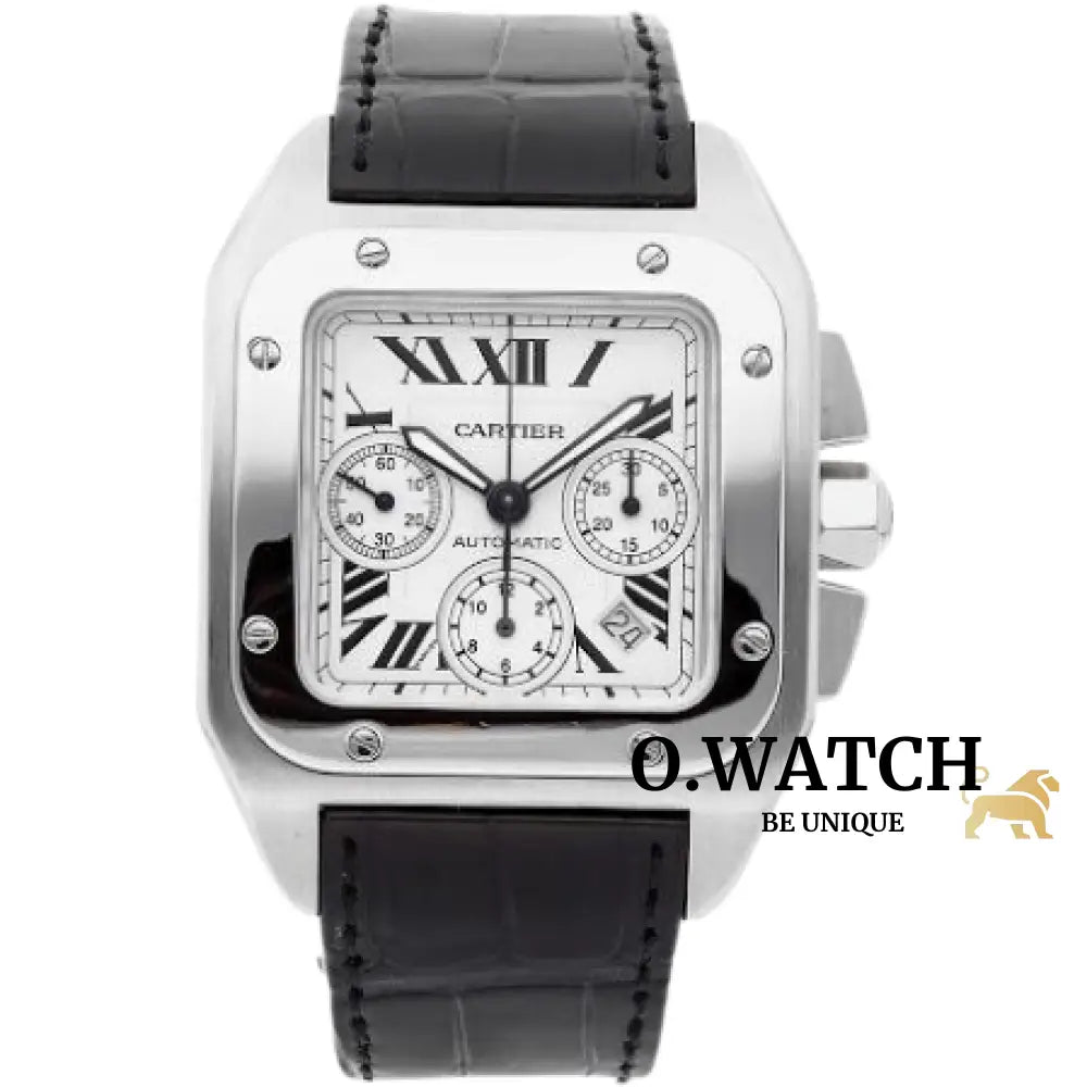 Cartier Santos Chronograph Stainless Steel Montre