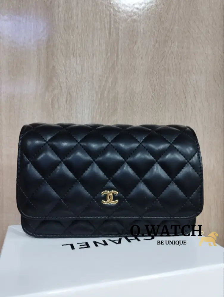 Chanel Sac Bandoulière Wallet On Chain Chanel Noir