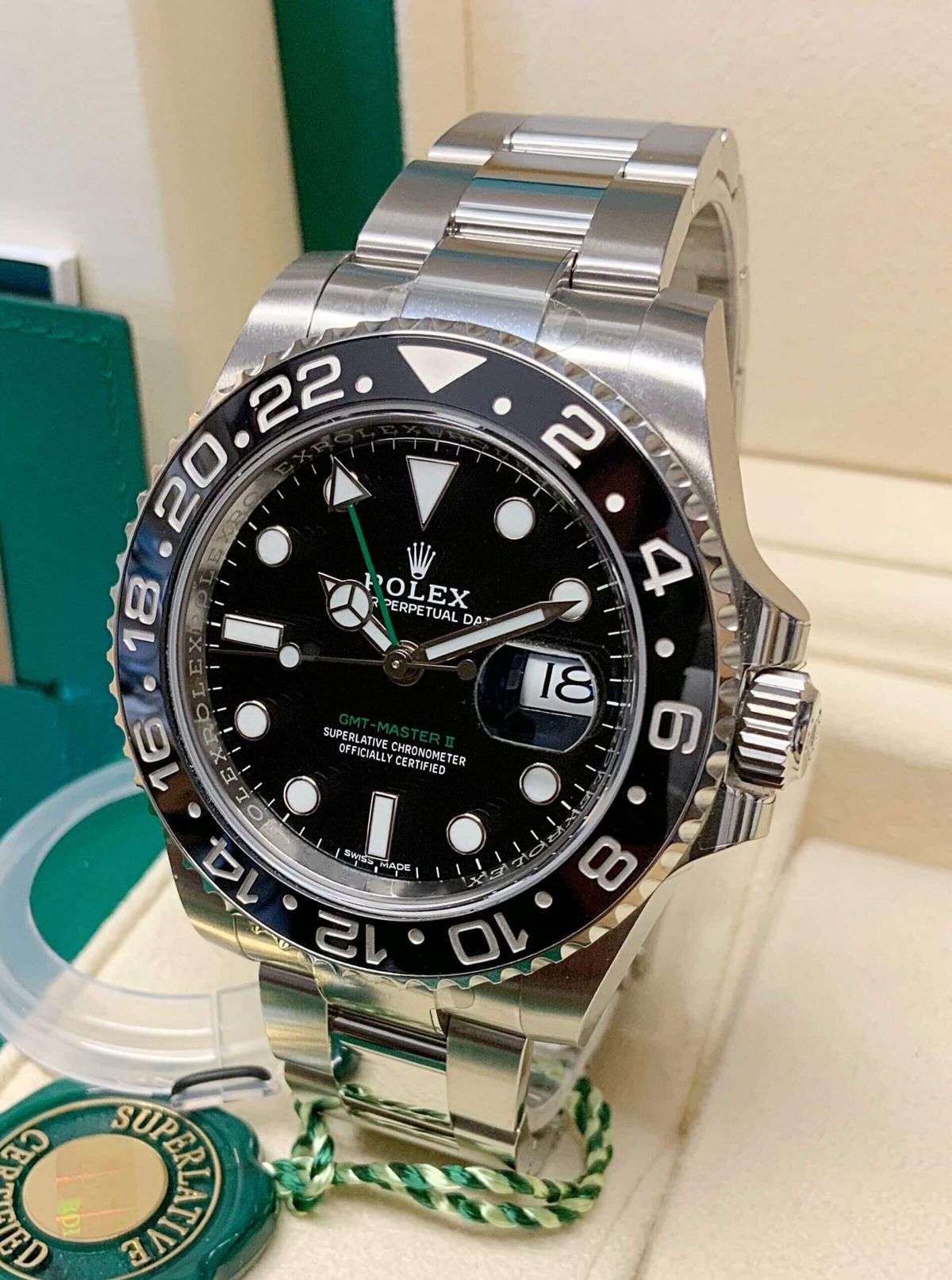 Rolex GMT-Master II 40MM Stainless Steel Box and Papers Like New 116710LN 2014