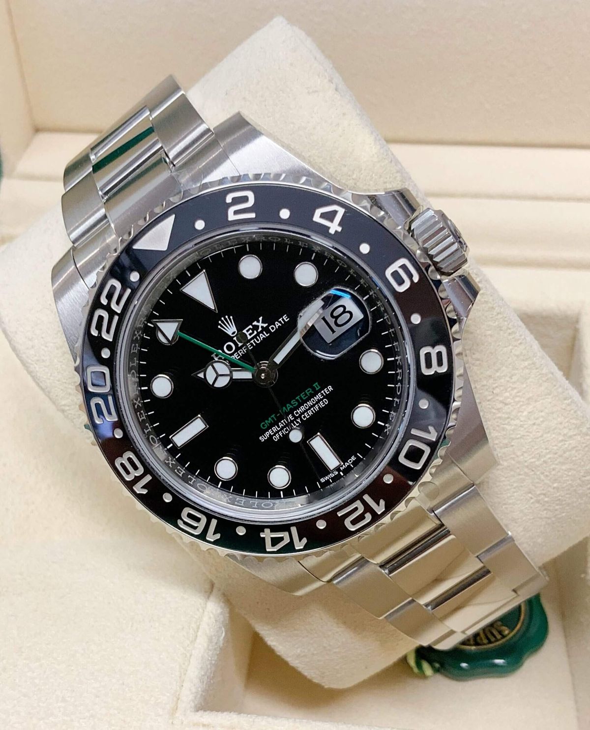 Rolex GMT-Master II 40MM Stainless Steel Box and Papers Like New 116710LN 2014