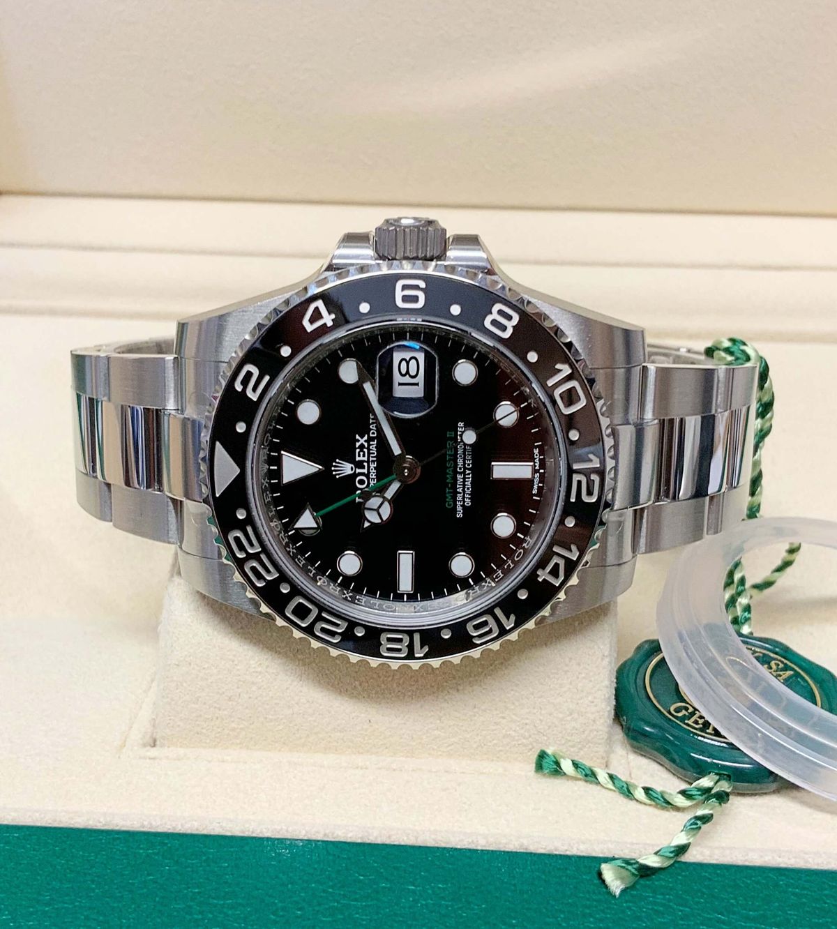 Rolex GMT-Master II 40MM Stainless Steel Box and Papers Like New 116710LN 2014