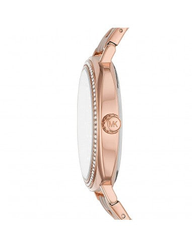 MONTRE Michael Kors Nia Quartz Rose Gold Crystal Dial Ladies Watch MK3990