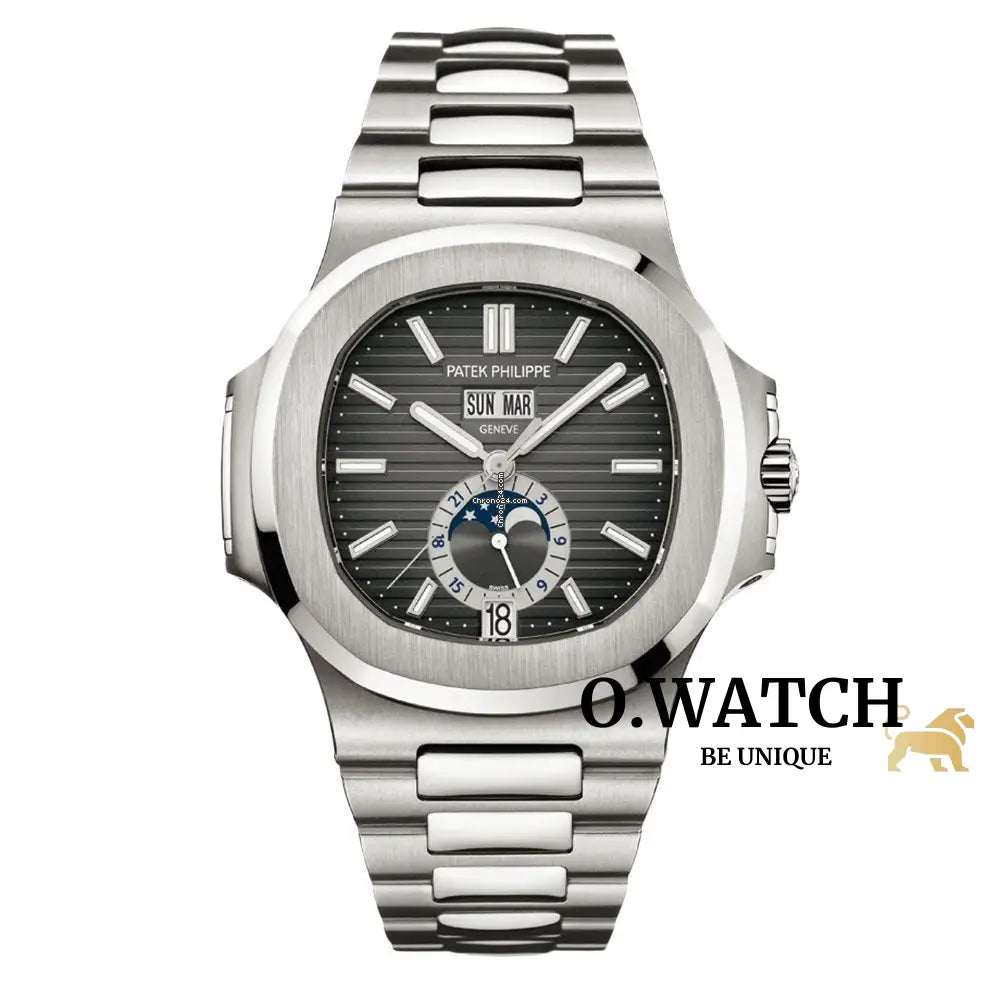 Patek Philippe Nautilus Annual Calendar Moon Phase Steel