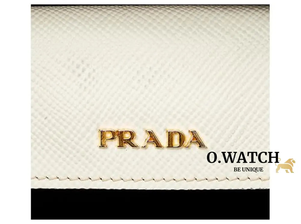 Prada Sac A Main En Cuir Saffiano Blanc