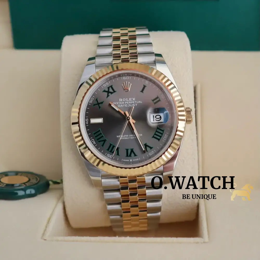 Rolex Datejust 41 ‘Wimbledon’ Dial Two-Tone Jubilee