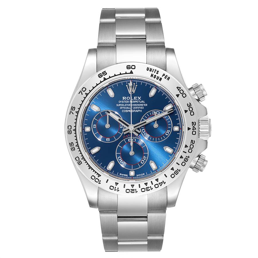 Rolex Daytona White Gold De Cadran Blue