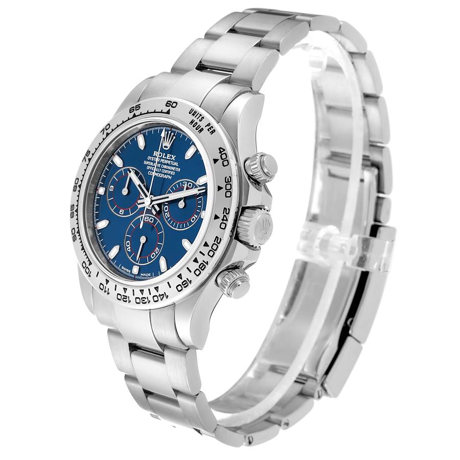 Rolex Daytona White Gold De Cadran Blue