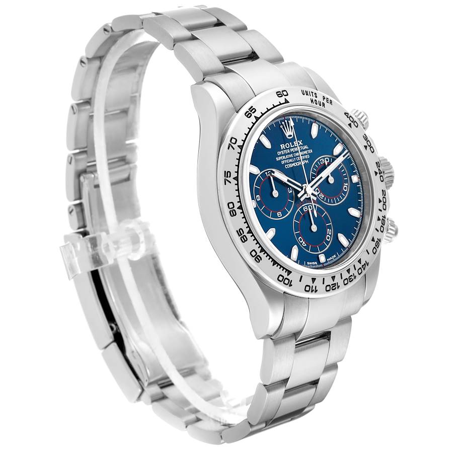 Rolex Daytona White Gold De Cadran Blue