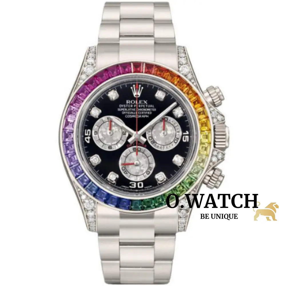 Rolex Daytona Rainbow Gris Montre