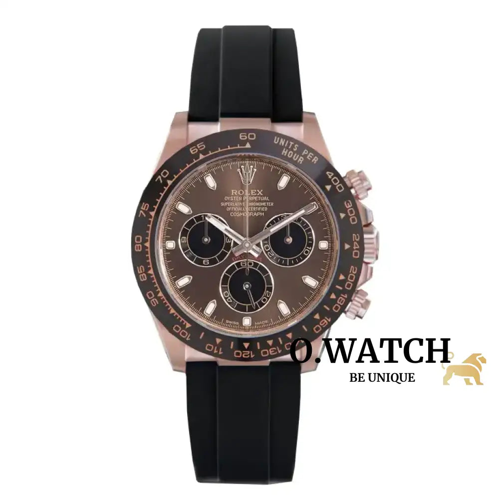 Rolex Daytona Rose Gold With Chocolate Dial Black Ceramic Bezel Oyste