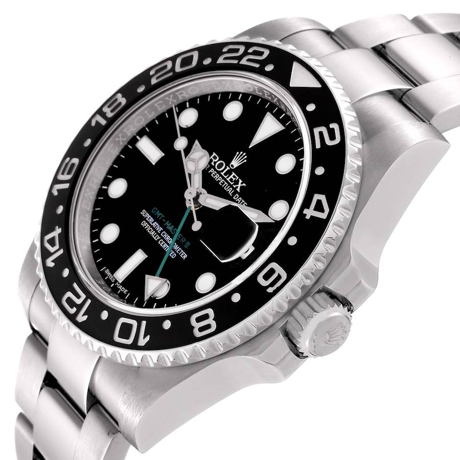 Rolex GMT-Master II 40MM Stainless Steel Box and Papers Like New 116710LN 2014