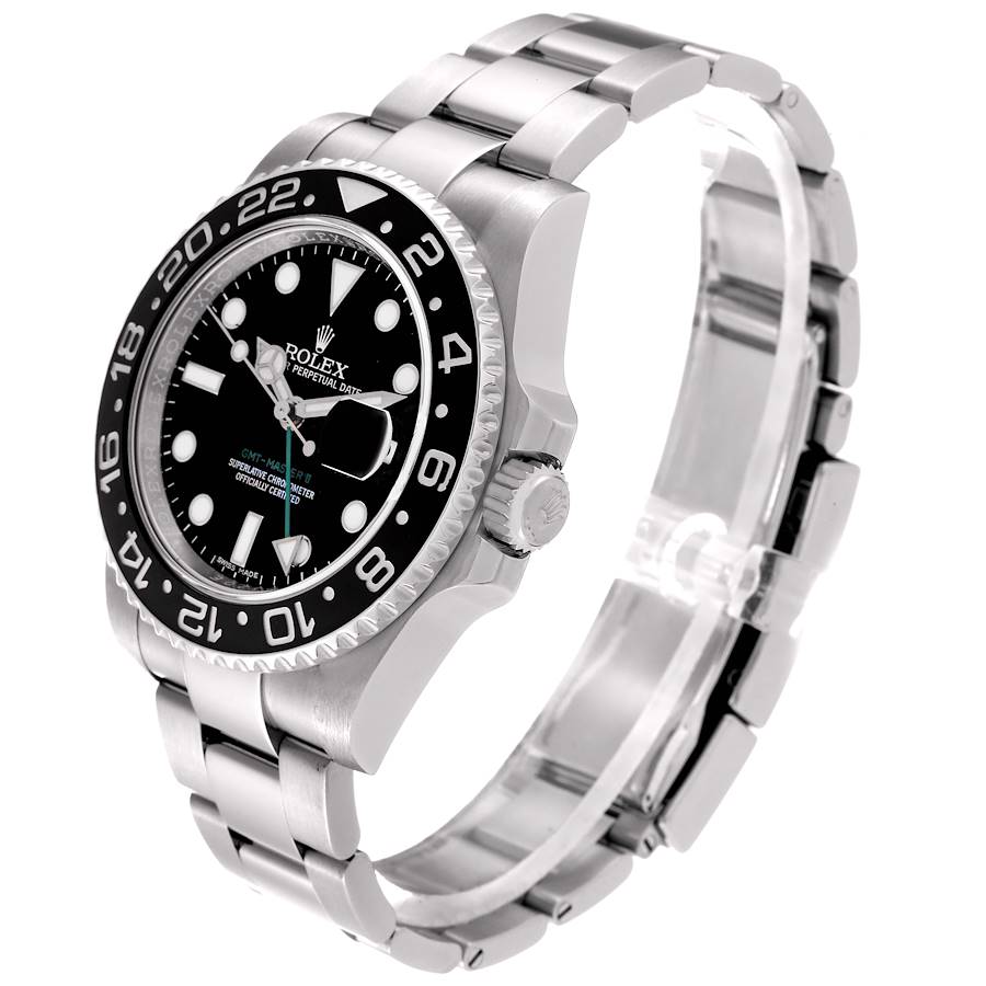 Rolex GMT-Master II 40MM Stainless Steel Box and Papers Like New 116710LN 2014