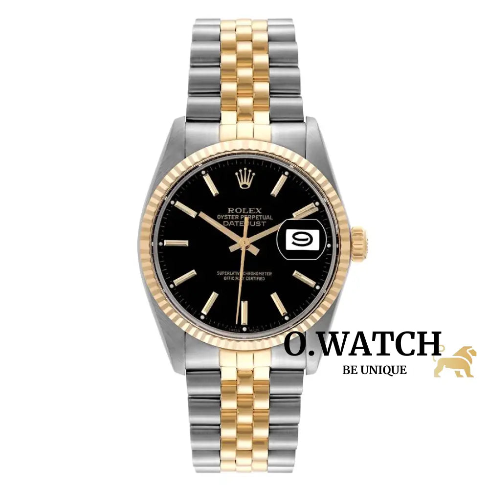 Rolex Oyster Perpetual Datejust Yellow Fluted Montre