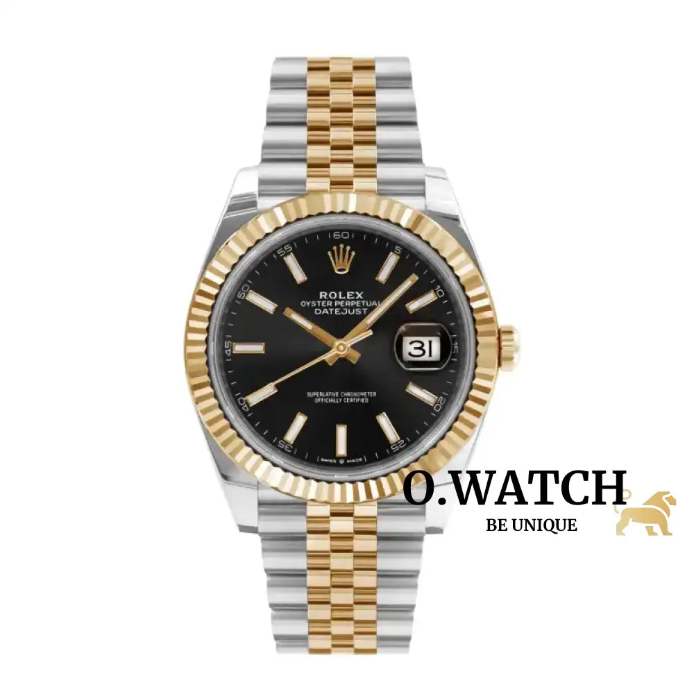 Rolex Oyster Perpetual Datejust Yellow Fluted Montre