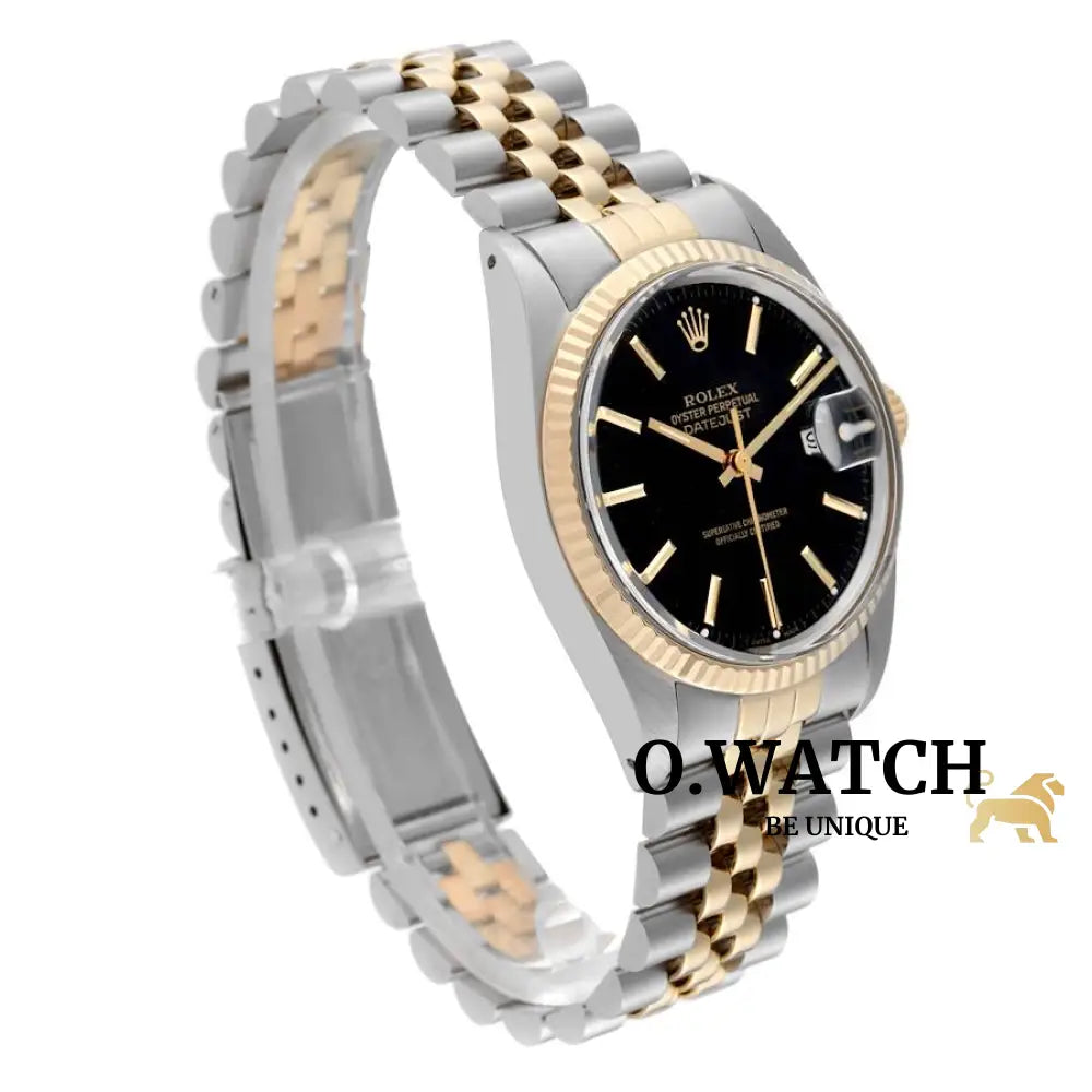 Rolex Oyster Perpetual Datejust Yellow Fluted Montre