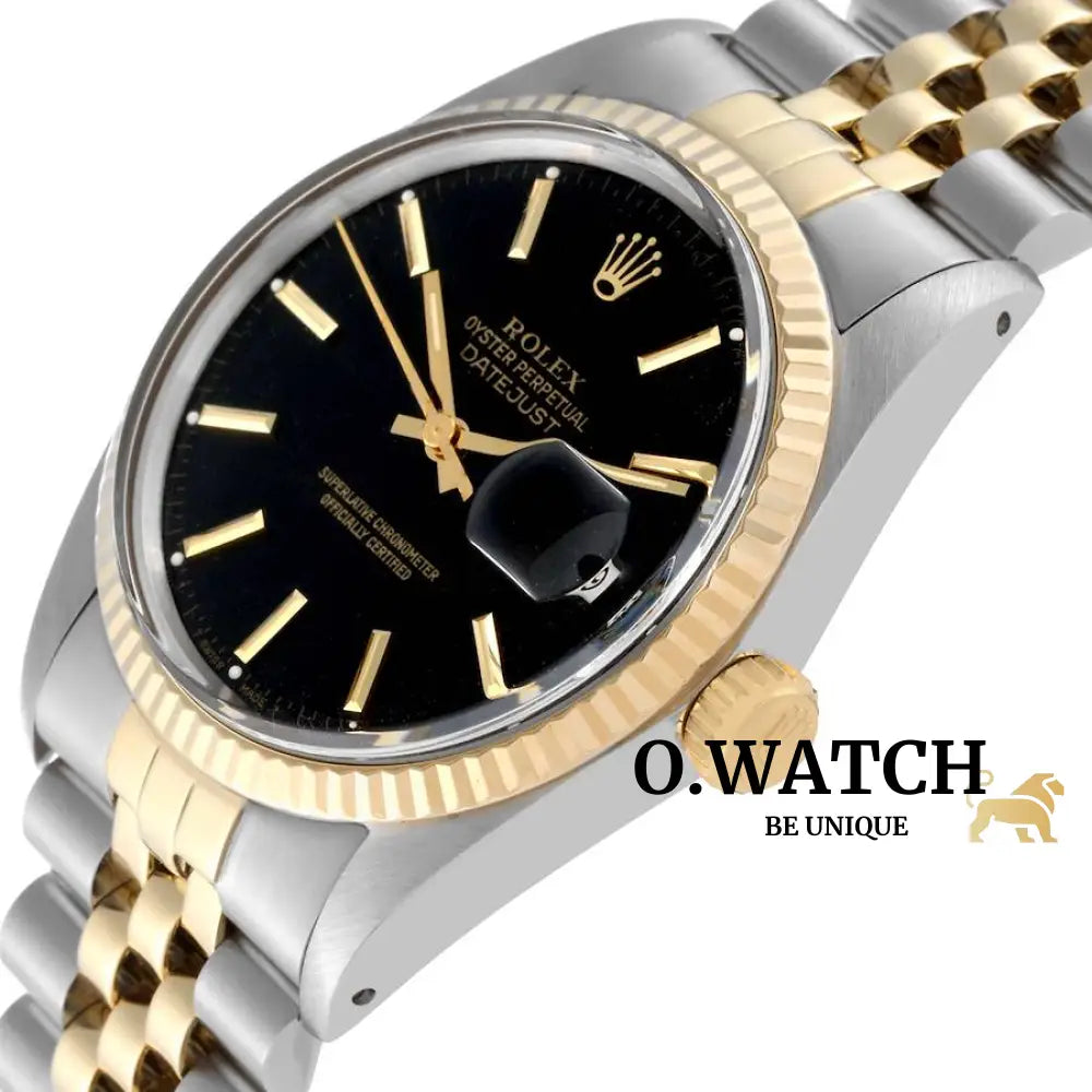 Rolex Oyster Perpetual Datejust Yellow Fluted Montre