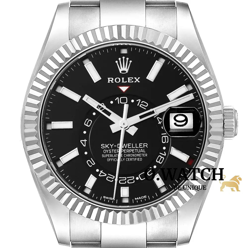 Rolex Sky-Dweller Black Index Dial 42 Mm