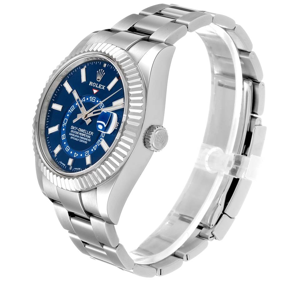 Rolex Sky-Dweller Stainless Steel, Blue Index Dial, 42 mm