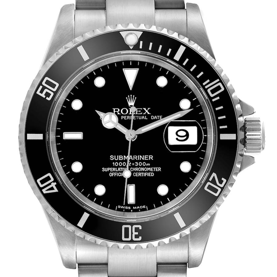 Rolex Submariner Date Steel Ceramic Bezel Black