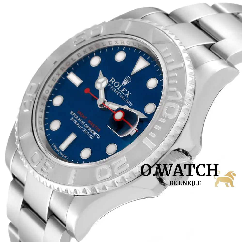 Rolex Yacht-Master Stainless Steel & Platinum Blue Cadran