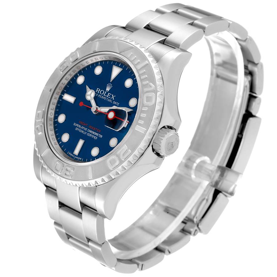 Rolex Yacht-Master Stainless Steel & Platinum Blue Cadran