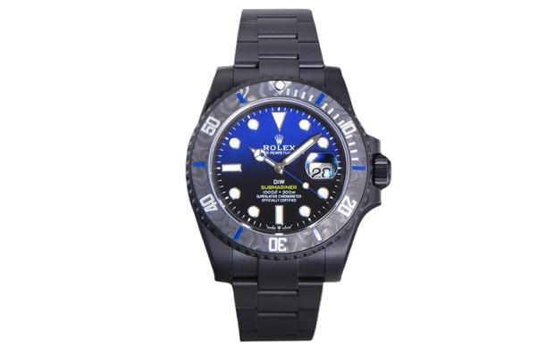 DIW Submariner 40mm DLC Blue/Black Dial SS Bracelet VSF VS3135