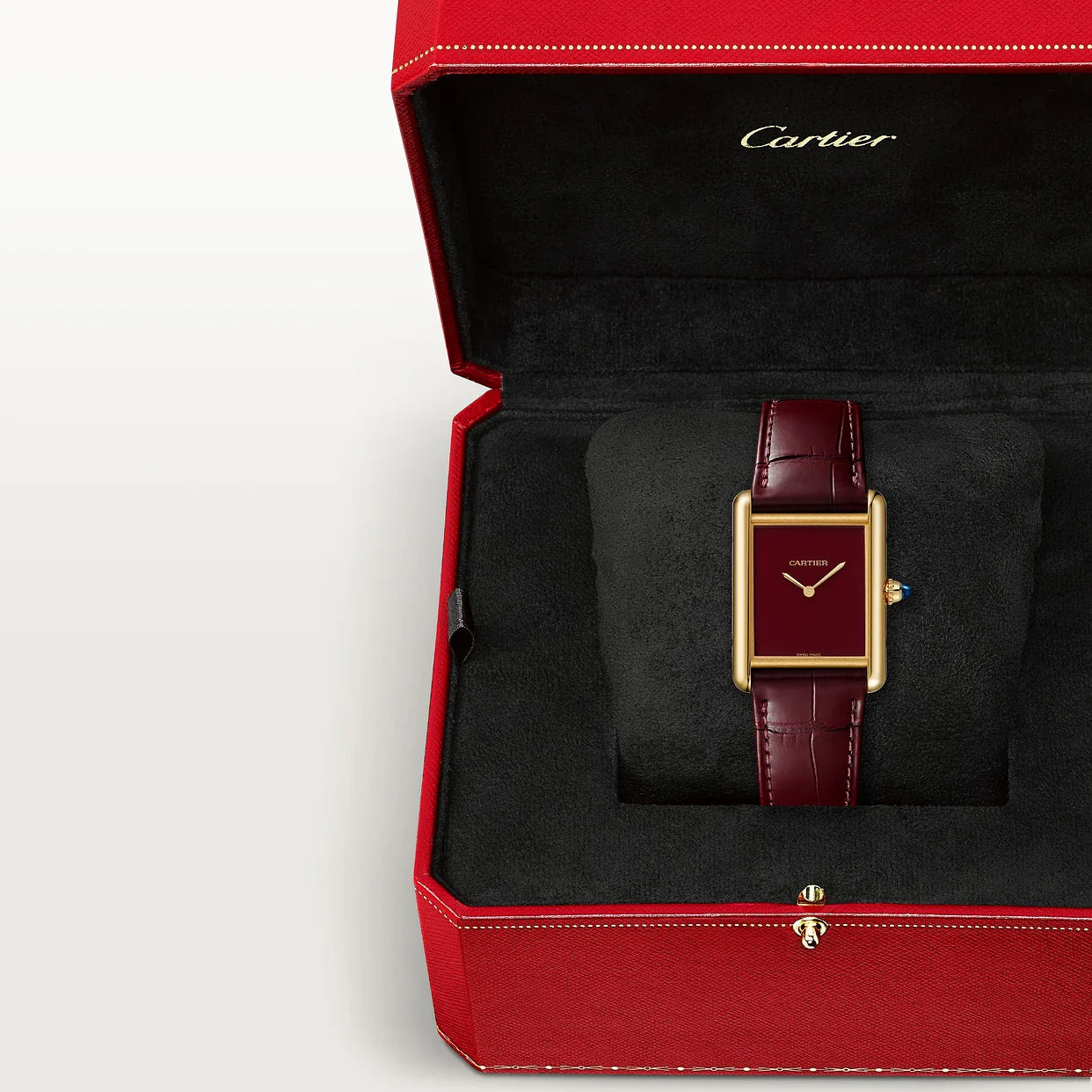 Montre Cartier - Tank Louis Cartier "Bordeaux"